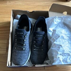 Women sketchers slip-ins size 6 BKW vegan dazzling haze lightly worn air cooled